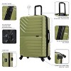 InUSA Aurum Lightweight Hardside Large Checked Spinner Suitcase - Green - 3 of 4