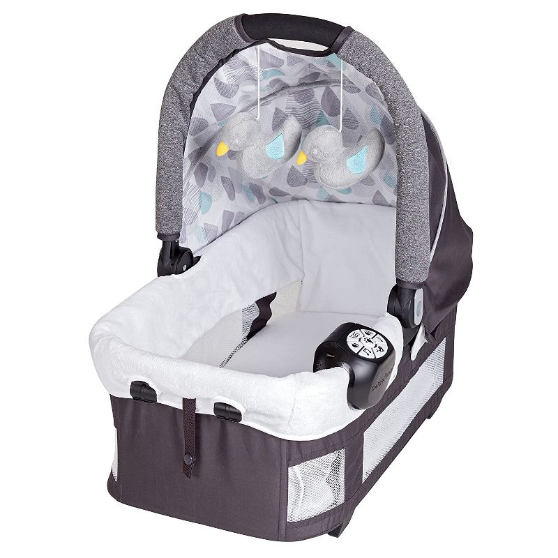 Baby Trend GoLite ELX Unisex Versatile Deluxe Infant Play Portable Nursery Center for Newborns, Drip Drop Blue, 3 of 8