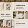 66" Tall Bathroom Storage Cabinet with Adjustable Shelves & 5-Tier Space - 4 of 4