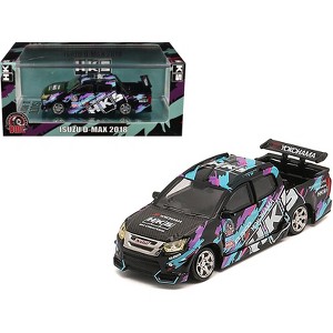 Isuzu D-Max Lowrider Truck RHD "HKS" Black with Graphics "Thailand Diecast Expo 2025" 1/64 Diecast Model Car by BM Creations - 1 of 4