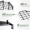 Garden Tool Organizer - Heavy Duty Rolling Garden Tool Rack - Steel Organizer Wheels & Hooks for Garage/Shed/Outdoor - 4 of 4