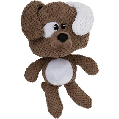 goDog Checkers Squeaky Plush Dog Toy, Chew Guard Technology