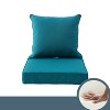 ARTPLAN Indoor/Outdoor All Weather Chair Cushions Set Deep Seat Back Pillows Outdoor Cushions for Patio Furniture - 3 of 4