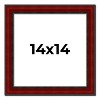 PosterPalooza | Square Weathered Red Picture Frame - UV Acrylic, Foam Board Backing, Hanging Hardware - 2 of 4