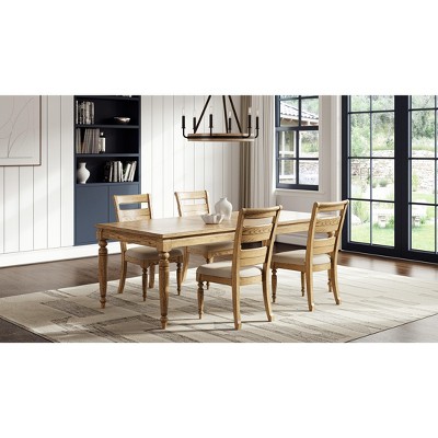 Ladder Back Side Chair - Caramel Finish (Set of 2)
