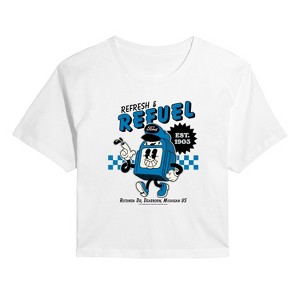 Women's - Ford - Ford Refresh Refuel Cropped Graphic T-Shirt - 1 of 4