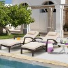EROMMY Rattan Chaise Lounge Chairs Set of 4 - 3 of 4