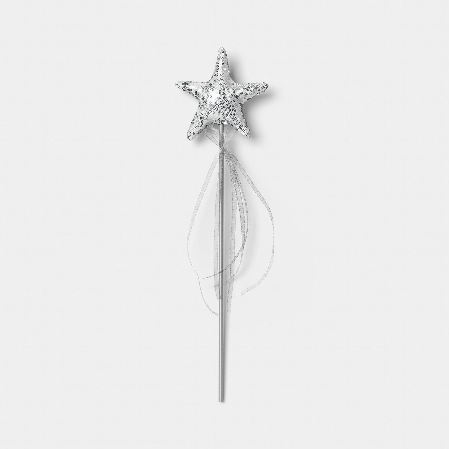 Kids' Princess Wand Halloween Costume Wand - Hyde and EEK! Boutique™ Metallic Silver