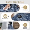 Faux Wool Modern Bohemian  Printed Area Rug Low Pile Non Slip Non Shedding Pet Friendly Machine Washable Carpet Perfect for Home Decoration - 3 of 4