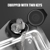 Attop 2-Pack T-Handle Latches, Truck Bed Tool Box Latch with Highly Polished Stainless Steel Locks, Gaskets, and 4 Keys - 4 of 4