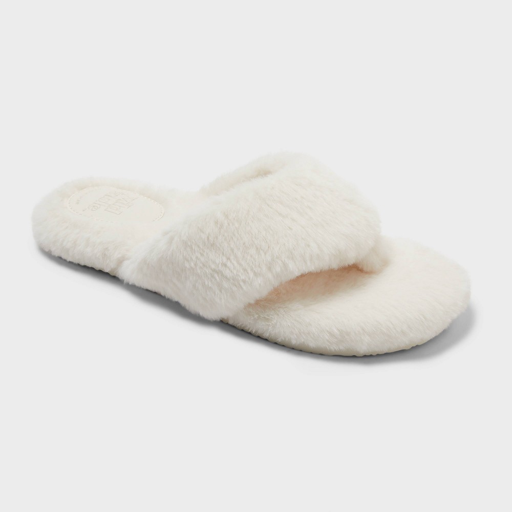 Women's Ari Flip Flops - Wild Fable™ Cream S
