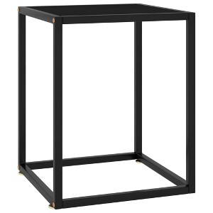 vidaXL Coffee Table Black Tempered glass Small Durable Coffee Table - 1 of 4