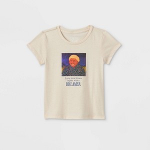 Toddler Girls' Harriet Tubman Short Sleeve T-Shirt - Off-White - 1 of 2