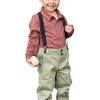 Boy's Woven Trousers With Removable Suspenders / Braces - ME & HENRY - 4 of 4