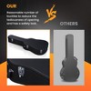 Yescom 41" Acoustic Guitar Case Hard Shell w/ Folding Guitar Stand for Electric Bass Black-PU & Stand - 4 of 4