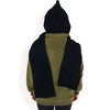 Anna-Kaci Women's Knitted Hooded Scarf with Versatile Design and Warm Ribbed Texture for Stylish Comfort and Winter Protection - 3 of 4