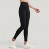 Anna-Kaci Active Women's High Waist Full Length Active Leggings with Wide Waistband and Seamless Design - 2 of 4