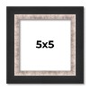 PosterPalooza | Square Simple Silver Picture Frame - UV Acrylic, Foam Board Backing, Hanging Hardware - 2 of 4