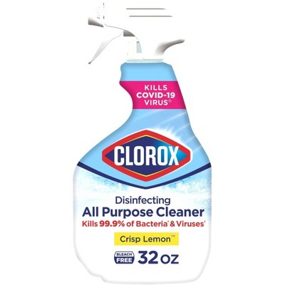 Clorox All Purpose Cleaner, Disinfecting, Crisp Lemon - 32 fl oz