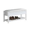 CAVINAS Retro Pull-Open Top Shoe Bench with Hidden Storage & Lower Shelf,Multifunctional Storage Bench for Entryway,Living Room - 2 of 4