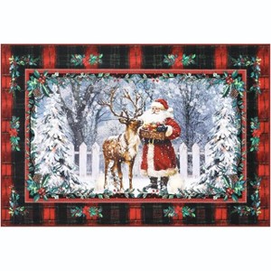 GustoWave Christmas Santa Claus Area Rugs and Floor Mats for Living Room Bedroom Office Holiday Decor - 1 of 4