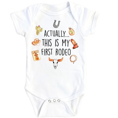 First Rodeo 1 - Baby Boy Girl Clothes Infant Onesie® Funny Cute Newborn GS1