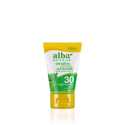 Alba Botanica Fragrance Free Sunscreen Lotion - SPF 30 - 4oz