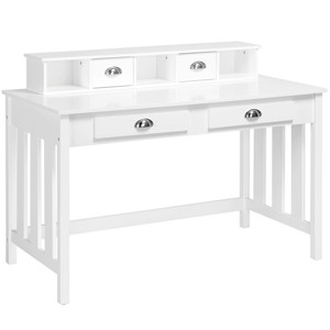 Yaheetech Writing Computer Desk Modern Work Station Removable Floating Organize - 1 of 4