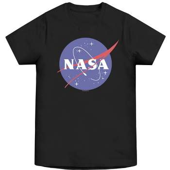 NASA Logo Men's Black Graphic Tee
