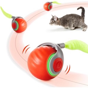 Potaroma Moving Ball Cat Toys with Feather Tail - 1 of 3