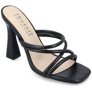 Journee Collection Womens Louisse High Heel Open Toe Pumps - 1 of 4