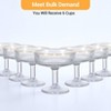 6PCS Pack Elegant Ribbed Martini Glasses - Vintage Coupe Glasses for Cocktails & Desserts - 2 of 4
