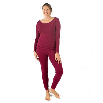 Leveret Womens Two Piece Cotton Pajamas Solid Maroon M : Target
