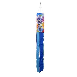 Briarwood Lane Spring Pansies Windsock Wind Twister 40x6 For Spring Wind Spinner - 1 of 2