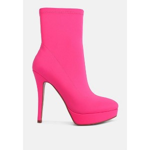 Patotie Lycra High Heel Ankle Boots - 1 of 4