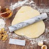 Fox Run French Marble 11" Rolling Pin with Base, 3 x 13 x 3 inches - 3 of 4