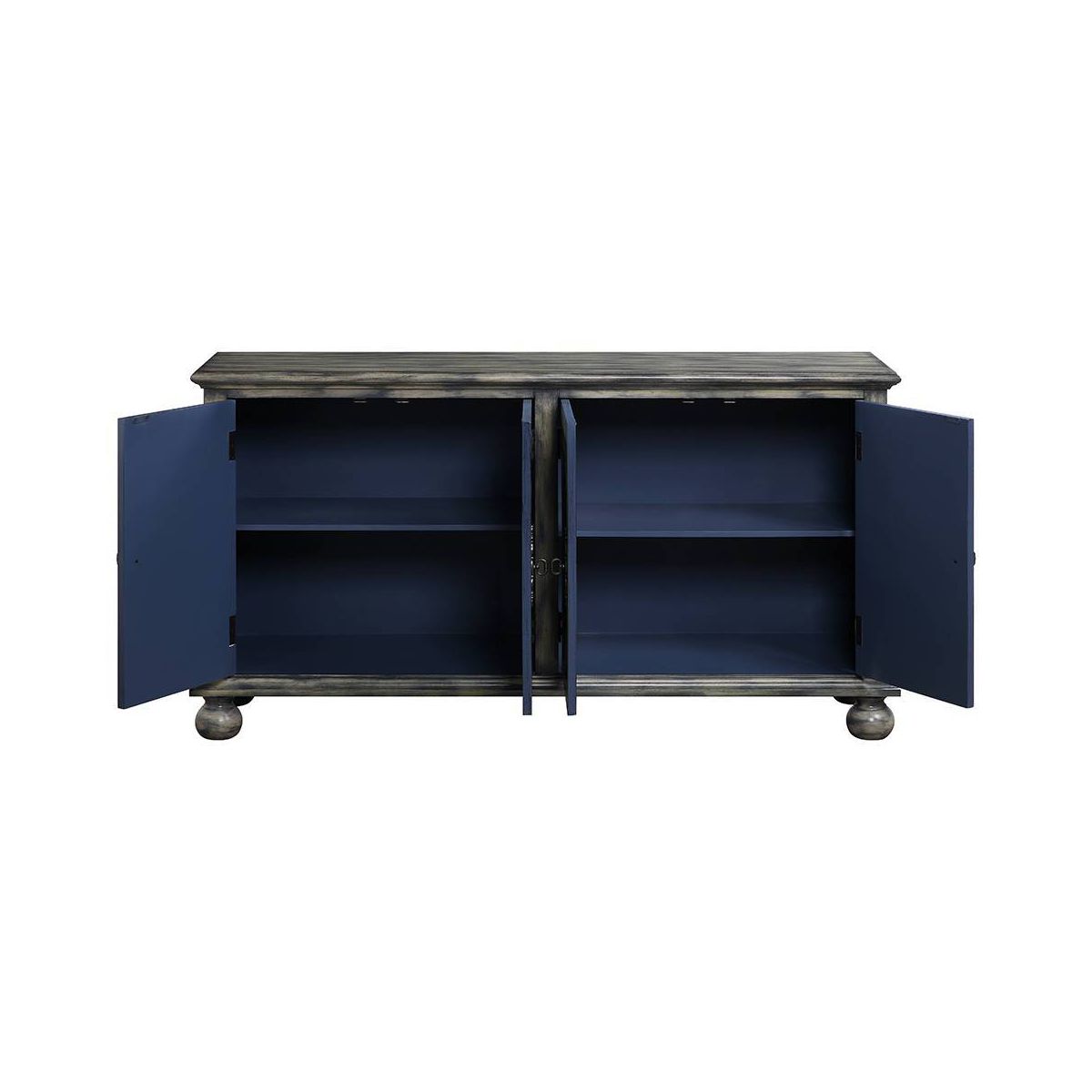 Acme Furniture Pavan Decorative Storage Cabinet Rustic Gray - thumbnail 7