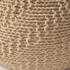 Bean Bag Ottoman Modern Knit Texture with Breathable Material for Living Room Seating 20in-3irtyhousy - 3 of 4