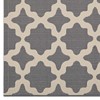 Modway Cerelia Moroccan Trellis 5x8 Indoor and Outdoor Rug in Gray and Beige – Weather-Resistant Area Rug with Modern Geometric Pattern - 2 of 4