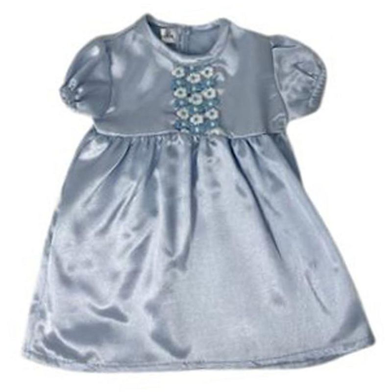 Doll Clothes Superstore Blue Satin Nightgown 15-16 Inch Baby And Cabbage Patch Kid Dolls, 1 of 5