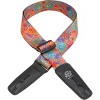 Tra Colla Per Chitarra Lock-It Bob Masse - Design "Green Lizards", Polipropilene, Larghezza 2"