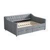 Full Size Upholstered Daybed with Drawers for Bedroom - 4 of 4