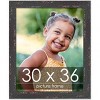 PosterPalooza | Shabby Chic Black Picture Frame - UV Acrylic, Foam Board Backing, Hanging Hardware - 2 of 4