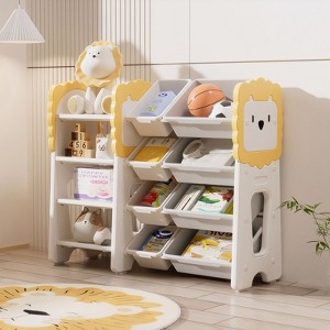 NicBex Multi-Functional Kids Bookshelf & Toy Storage Organizer Versatile Storage Solutions for Playroom, Bedroom & Classroom Organization - 1 of 4