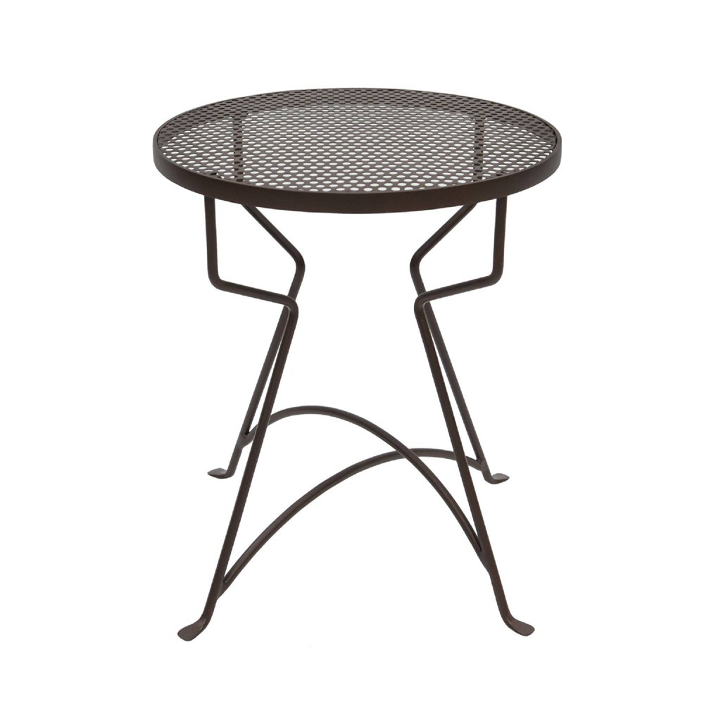 Photos - Flower Pot 18.5"Hx16"W Round Roman Bronze Wrought Iron Capri Plant Stand Powder Coated - ACHLA Designs: Multi-Use, Perforated Top, Indo