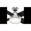 Hunter Fans Dempsey 1 - Light in  Brushed Nickel - 3 of 4