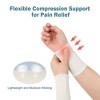 Unique Bargains Volleyball Basketball Beige Stretchy Wrist Protective Support 2 Pcs - 3 of 3