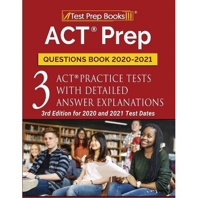 ACT Prep Questions Book 2020-2021 - by  Tpb Publishing (Paperback)