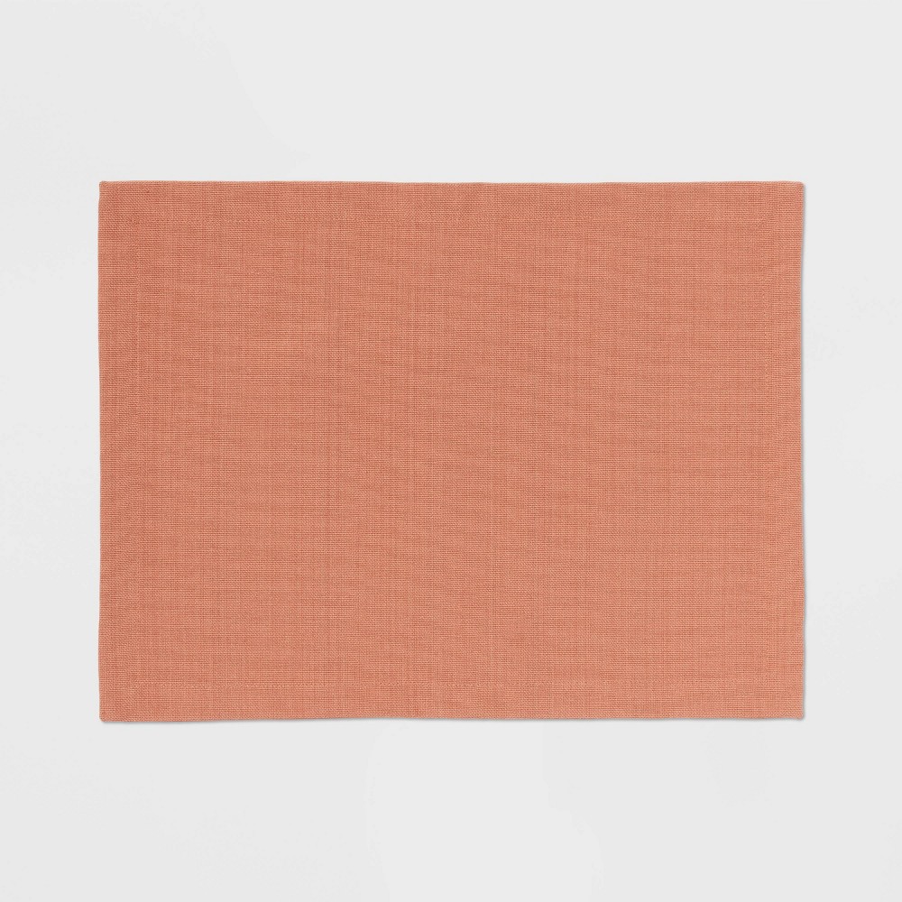 Photos - Tablecloth / Napkin Cotton Solid Placemat Pink - Threshold™