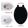 Whizmax Toilet Seat,Toilet Seat with Quick-Release And Quick-Attach, Plastic Toilet Seat with Soft Close, Never Loosen - 2 of 4